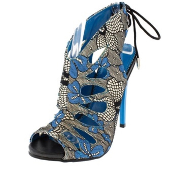 Blue Size 7.5 High Heels - Picture 2 of 6